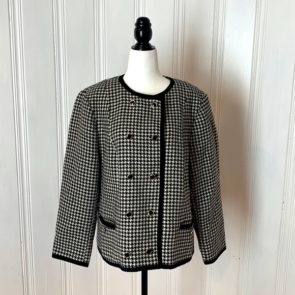Basler Jackets & Blazers - BASLER vintage houndstooth blazer
